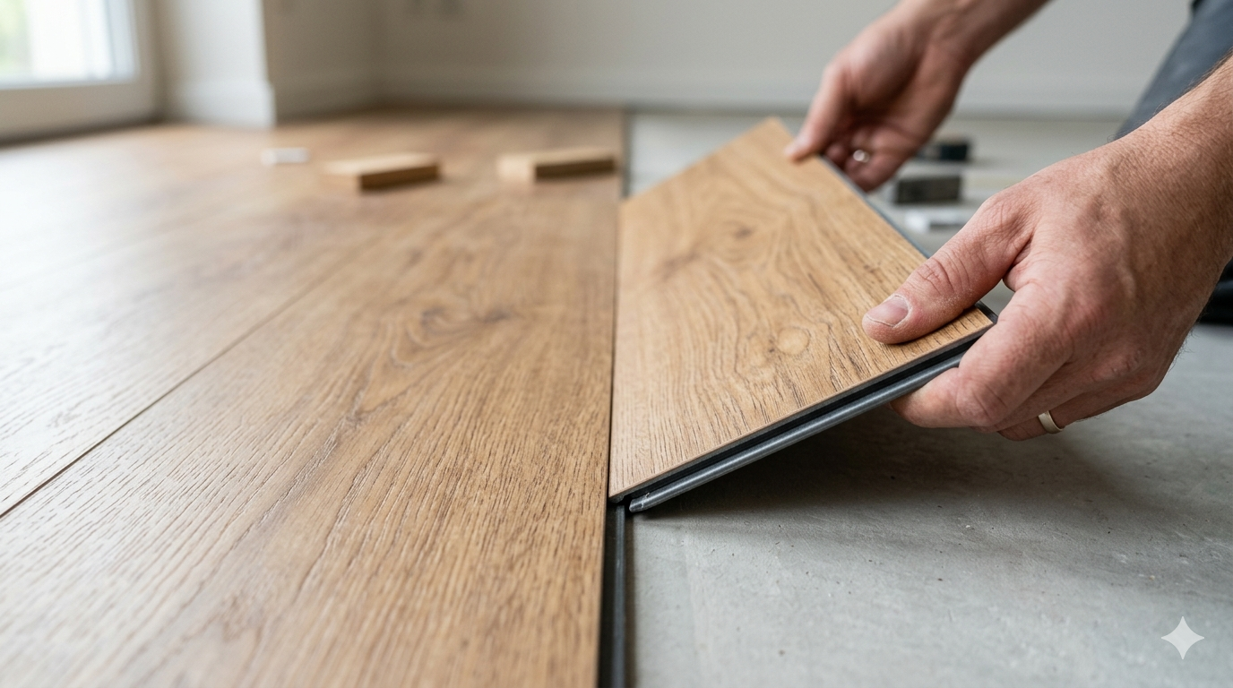 LVT click-lock montaj detayı